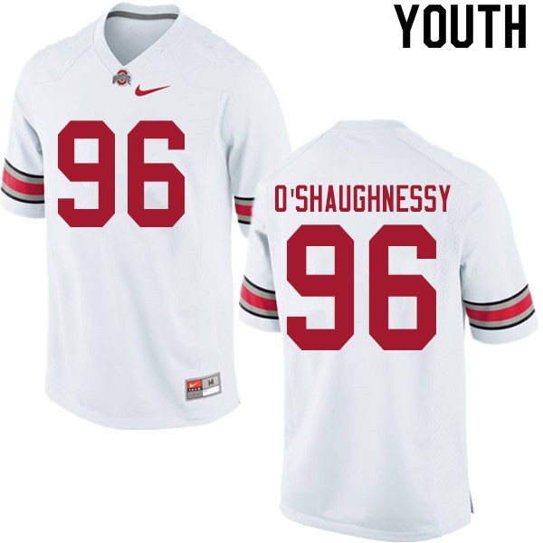 Ohio State Buckeyes #96 Michael O'Shaughnessy Youth University Jersey White